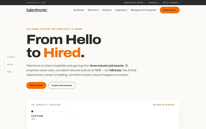 Screenshot of talentronic.com