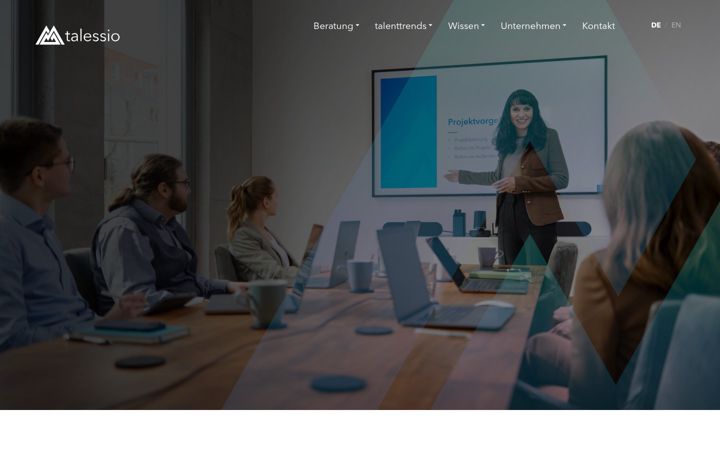 Screenshot von talenttrends.net