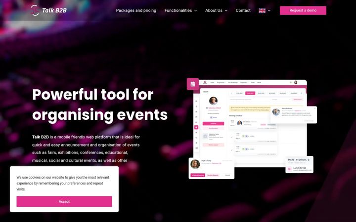Screenshot of talkb2b.net