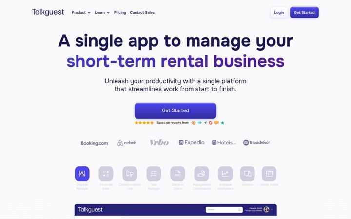 Screenshot of talkguest.com