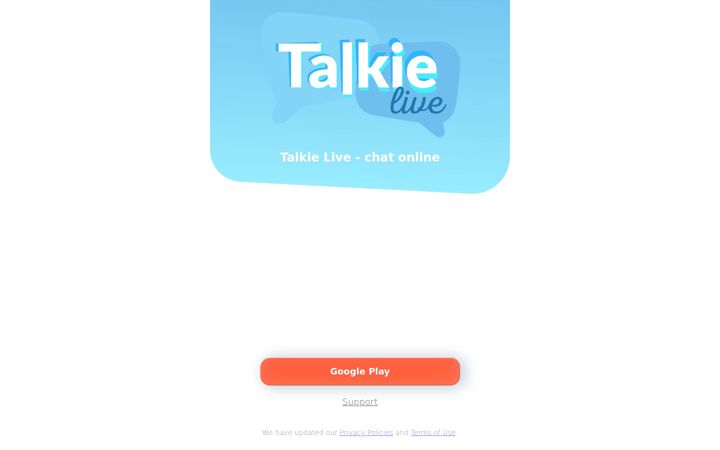 Screenshot of talkie-live.com