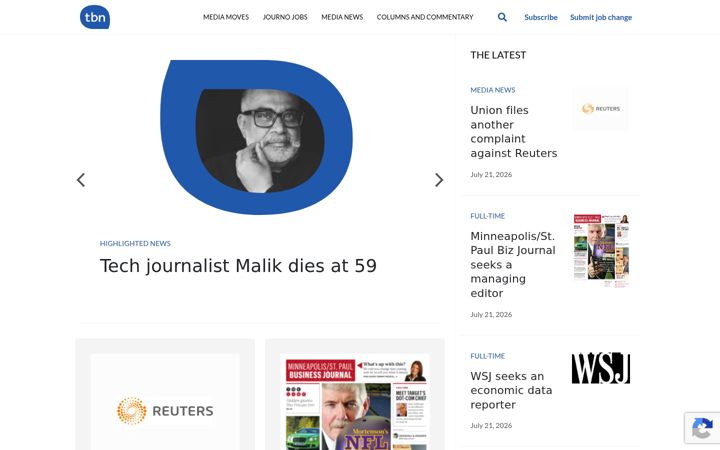 Screenshot of talkingbiznews.com