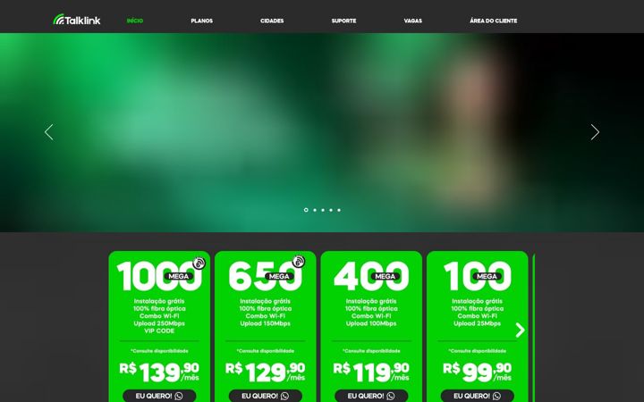 Screenshot of talklink.com.br