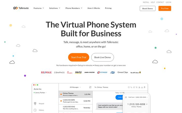 Zrzut ekranu talkroute.com