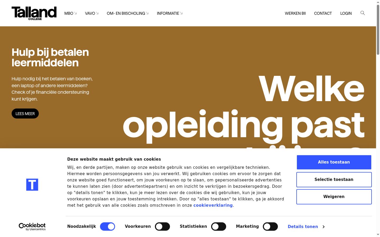 Screenshot tal-banner tal-kunsens muri qabel kwalunkwe interazzjoni