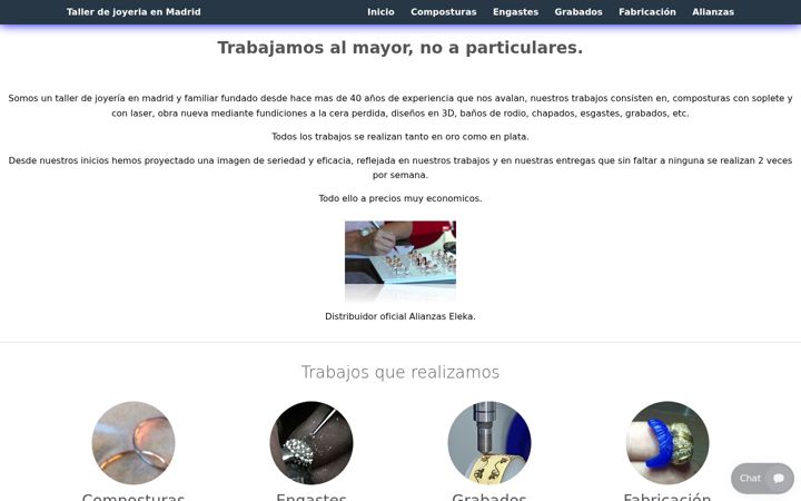 Zrzut ekranu tallerdejoyeriaenmadrid.com