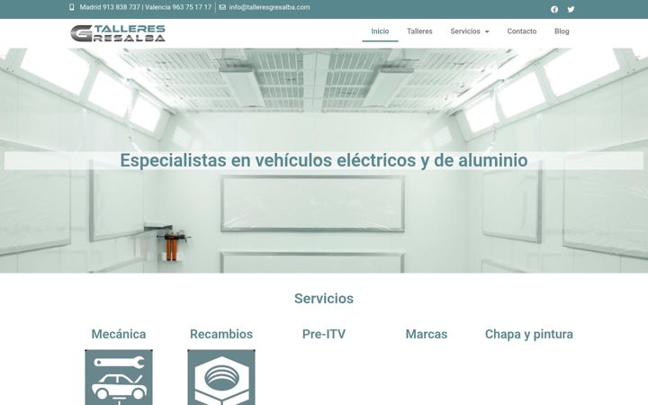 Skjermbilde av talleresgresalba.com