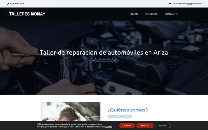 Screenshot of talleresnonay.es