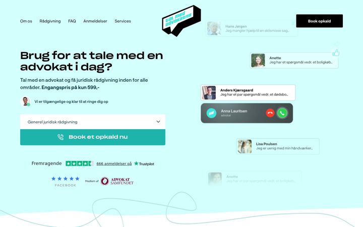 Screenshot von talmedadvokat.nu