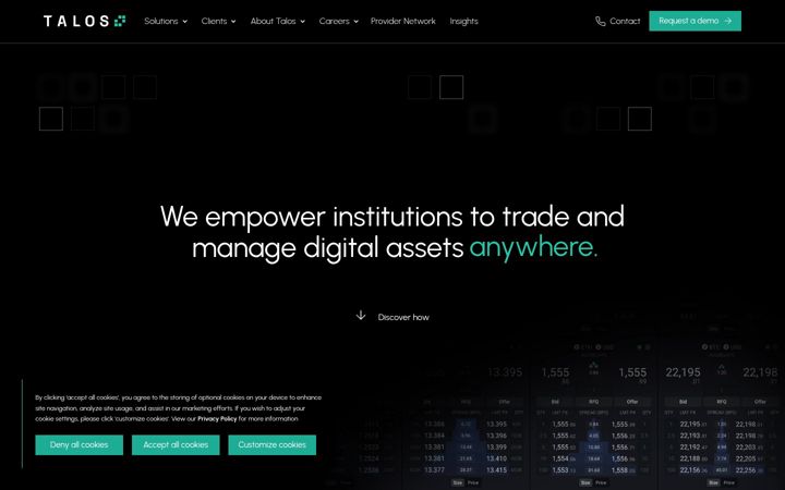 Screenshot di talos.com