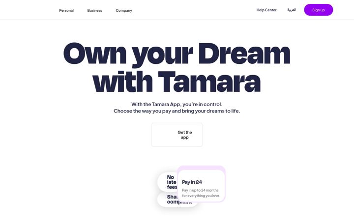 Captură de ecran a tamara.co