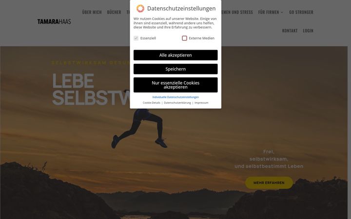 Екранна снимка на tamarahaas.com