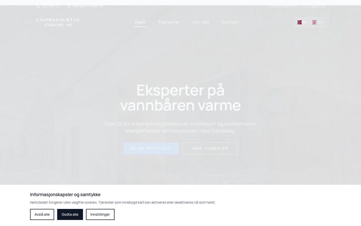 Screenshot von tambarskjelve.no