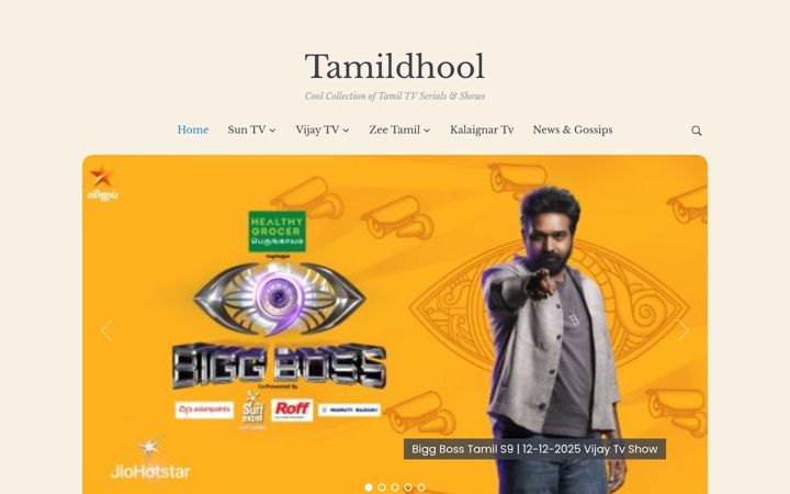 Screenshot of tamildhool.li