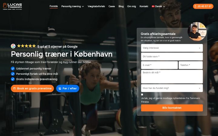 Capture d'écran de tammarofitness.com
