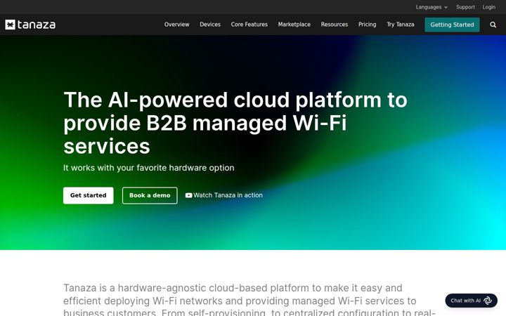 Screenshot of tanaza.com
