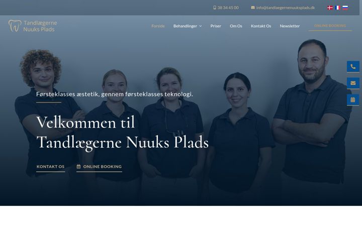 Screenshot von tandlaegernenuuksplads.dk