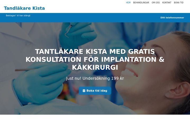 Screenshot of tandlakarekista.se