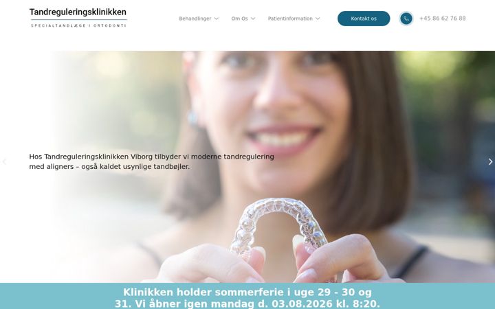 Képernyőkép: tandreguleringsklinikken.dk