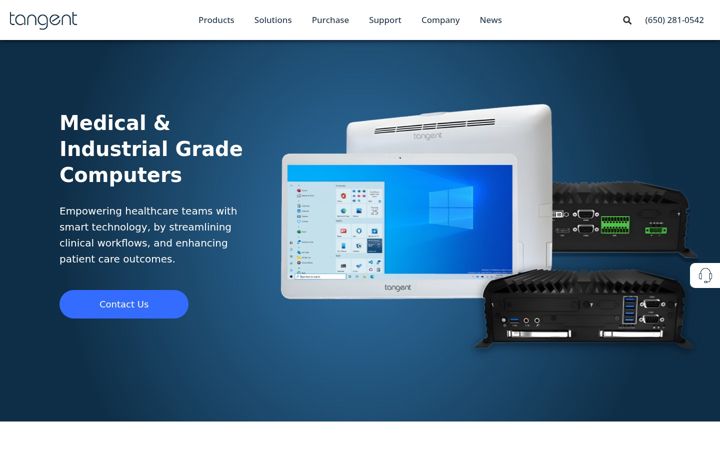 Zrzut ekranu tangent.com