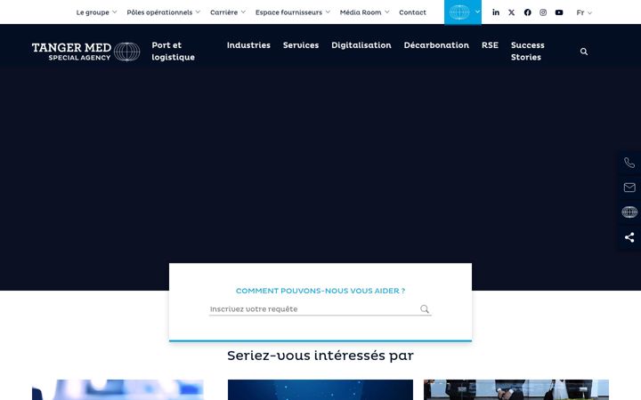 Screenshot of tangermed.ma