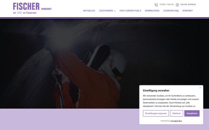 Screenshot of tankschutz-fischer.de