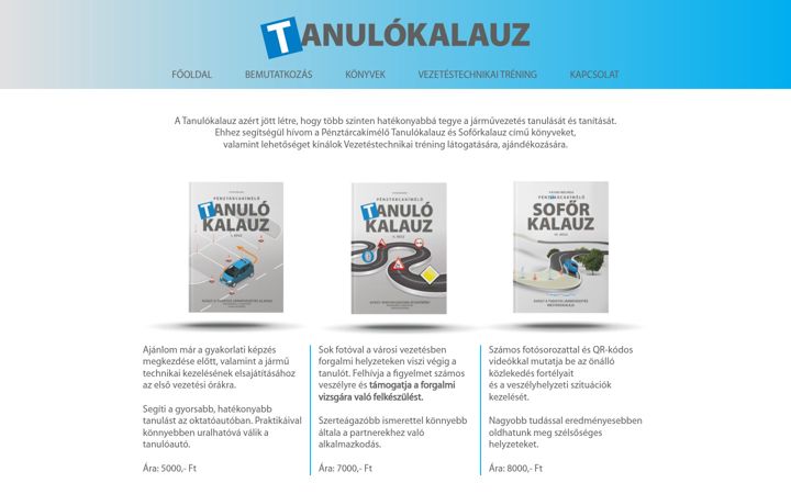 Screenshot of tanulokalauz.hu