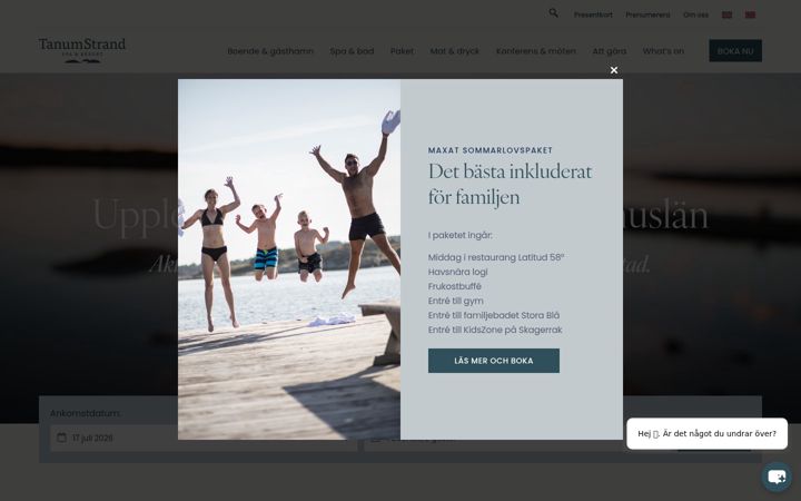 Екранна снимка на tanumstrand.se