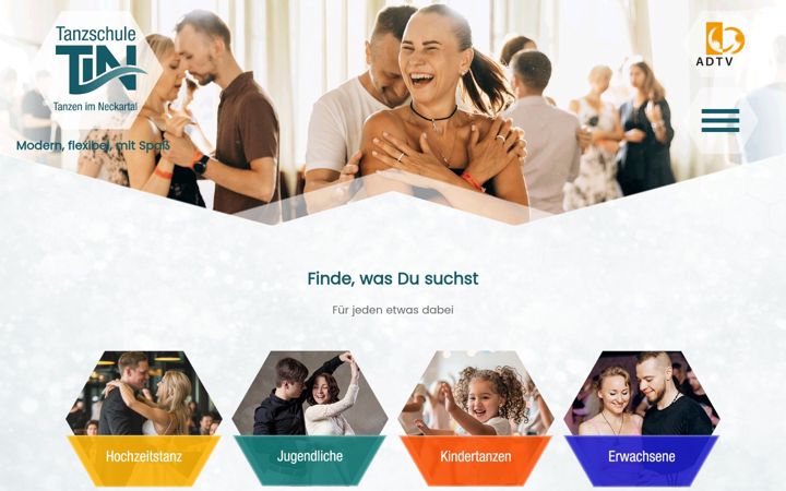 Screenshot ta' tanzschule-tin.de