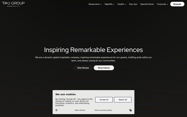 Screenshot of taogroup.com