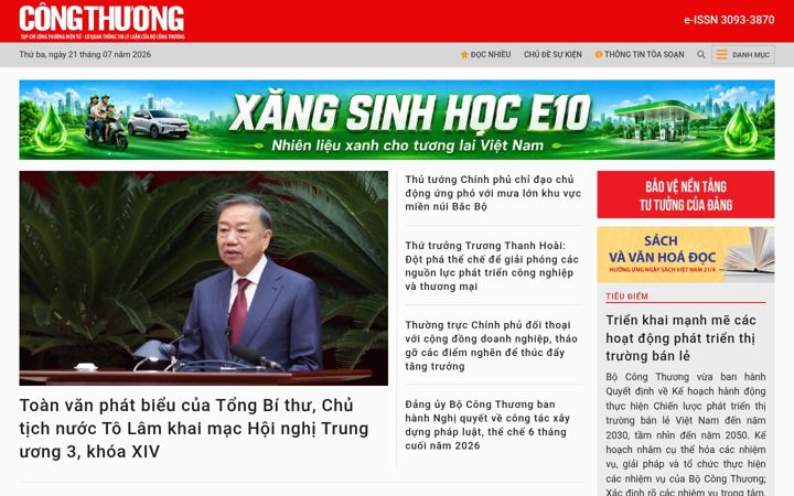Screenshot του tapchicongthuong.vn
