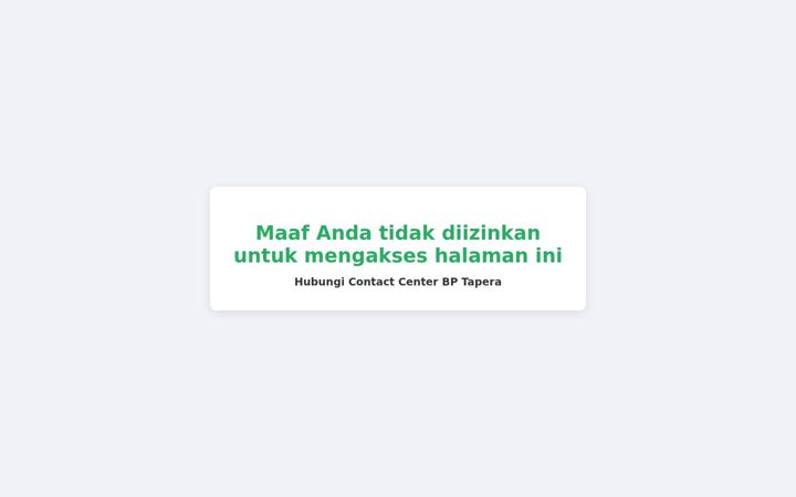 Screenshot of tapera.go.id