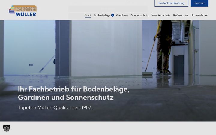 Zrzut ekranu tapeten-mueller.de