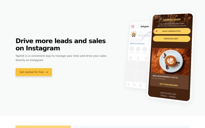 Screenshot of taplink.ws