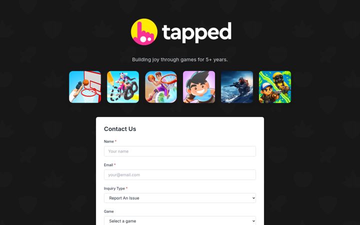 Screenshot of tapped.io