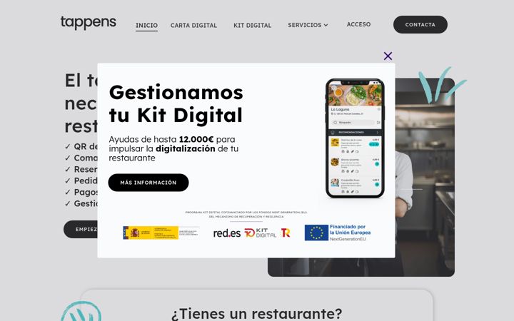 Screenshot of tappens.com