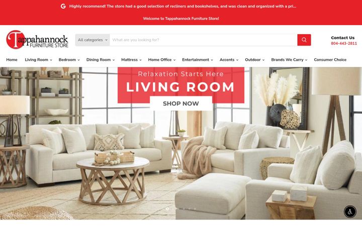 Screenshot of tappfurn.com