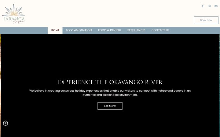 Screenshot of taranganamibia.com