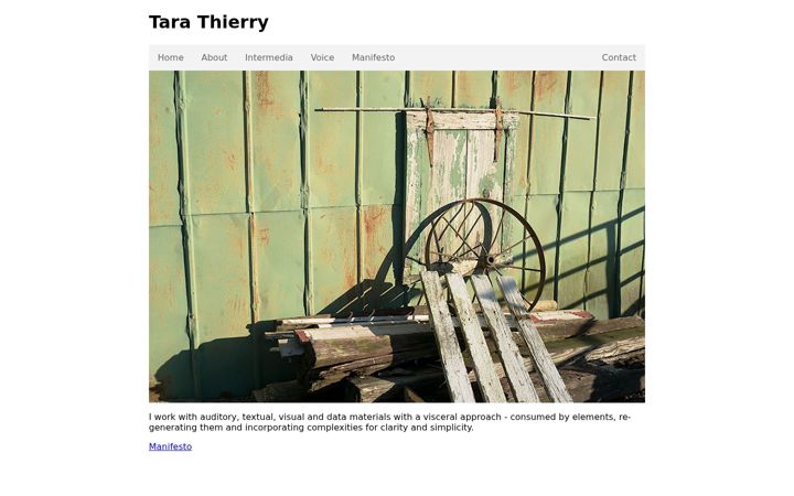 Screenshot of tarathierry.com