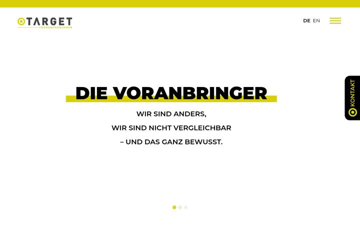 Capture d'écran de target-foodunternehmer.com