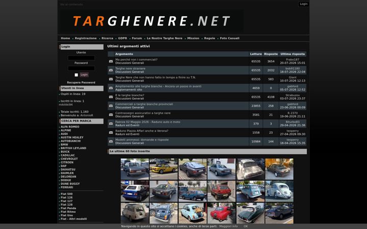 Screenshot of targhenere.net