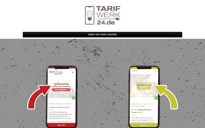 Ekrano kopija tarifwerk24.de