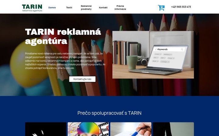 Screenshot di tarin.sk