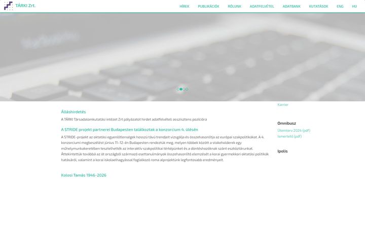 Screenshot of tarki.hu