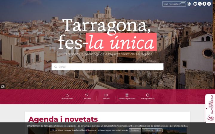 Screenshot of tarragona.cat