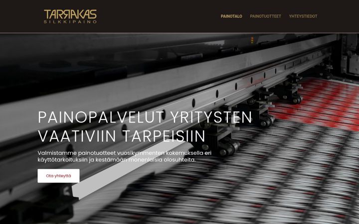 Screenshot of tarrakas.fi