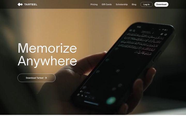 Screenshot of tarteel.ai