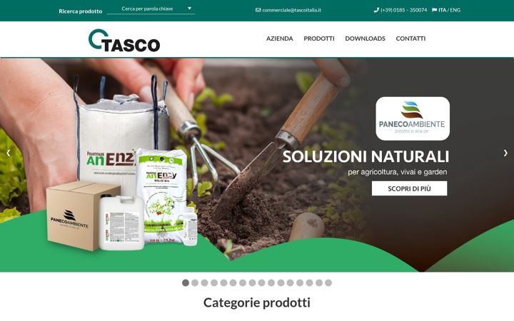 Screenshot of tascoitalia.com