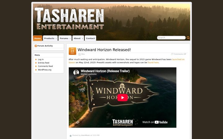 Screenshot of tasharen.com