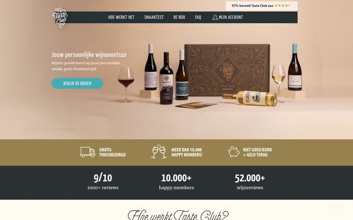 Zrzut ekranu tasteclub.nl
